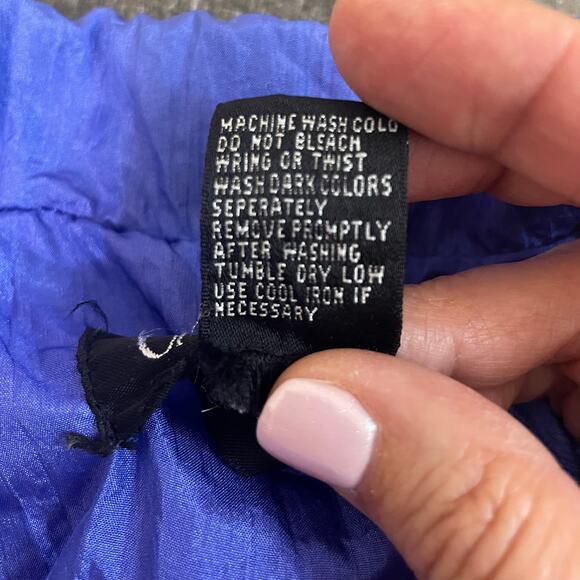 Cabazon Vintage 80s Windbreaker Lined Women's Size M Purple Pink - Picture 12 of 13